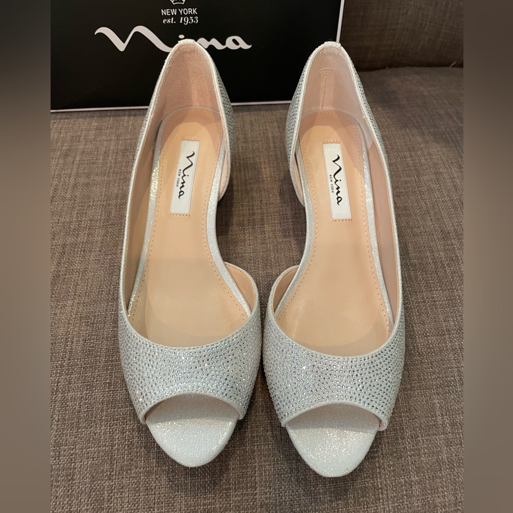 Nina Rossie True Silver Reflective Shoes